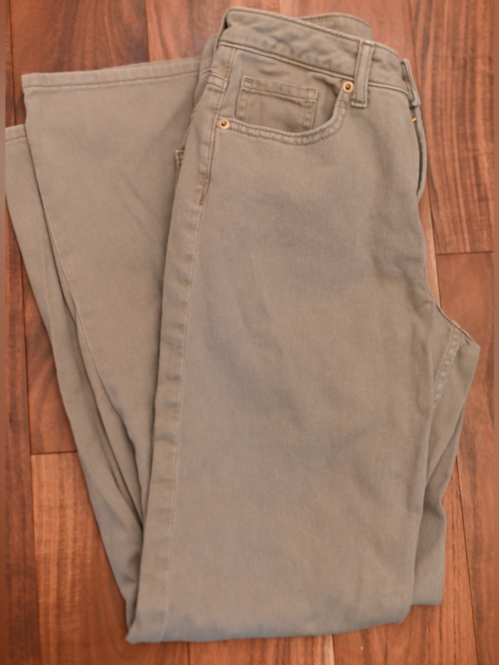H&M Divided Straight-Leg Denim in Taupe